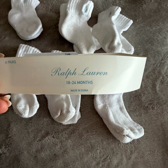 Polo by Ralph Lauren kid's White Socks - Picture 5 of 8